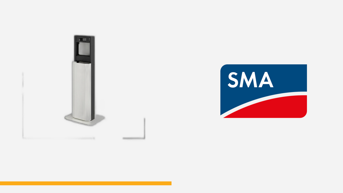 SMA EV Charger Business - Colonna di supporto a un lato