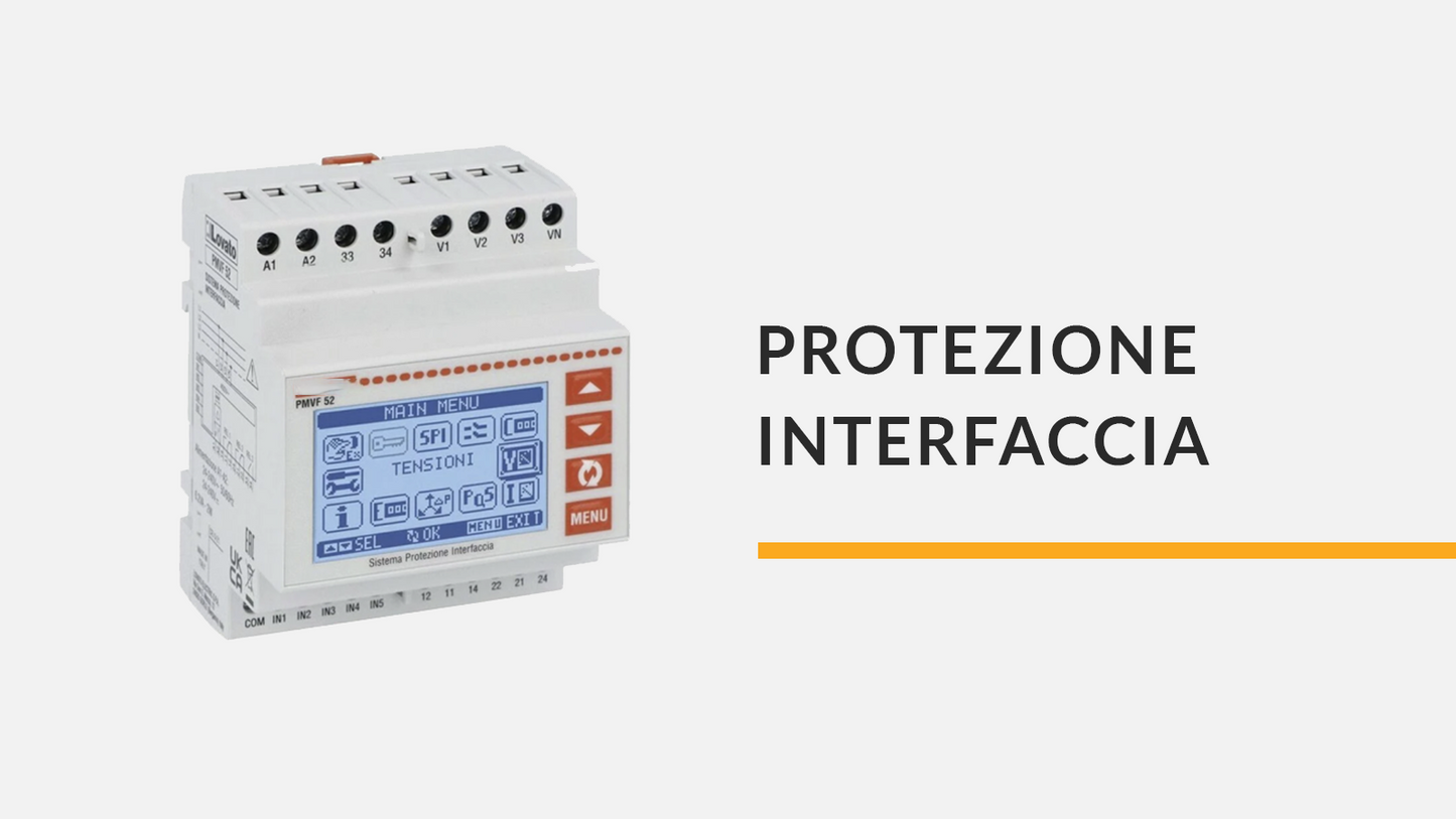 Sistema di Protezione Interfaccia CEI 0-21 con batteria