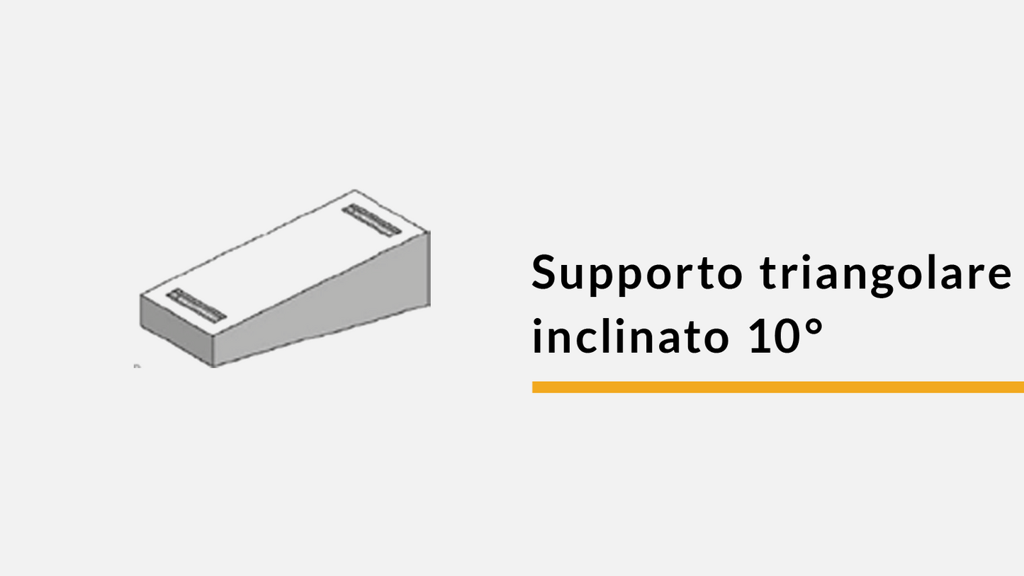 Supporto triangolare inclinato 10° - 60 kg