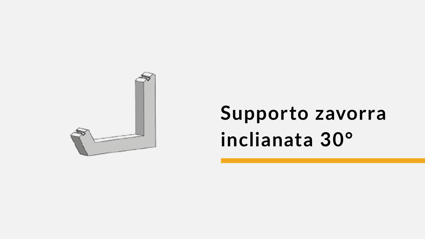 Supporto zavorra inclianata 30° - 60 kg