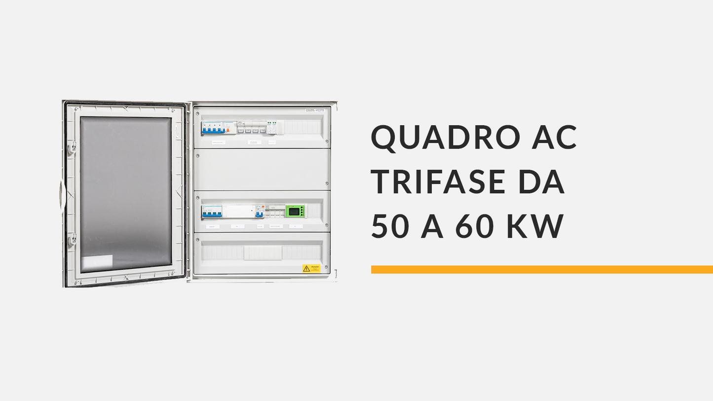 Quadro AC da 50 a 60 kW (singolo inverter) con interfaccia CEI 0-21