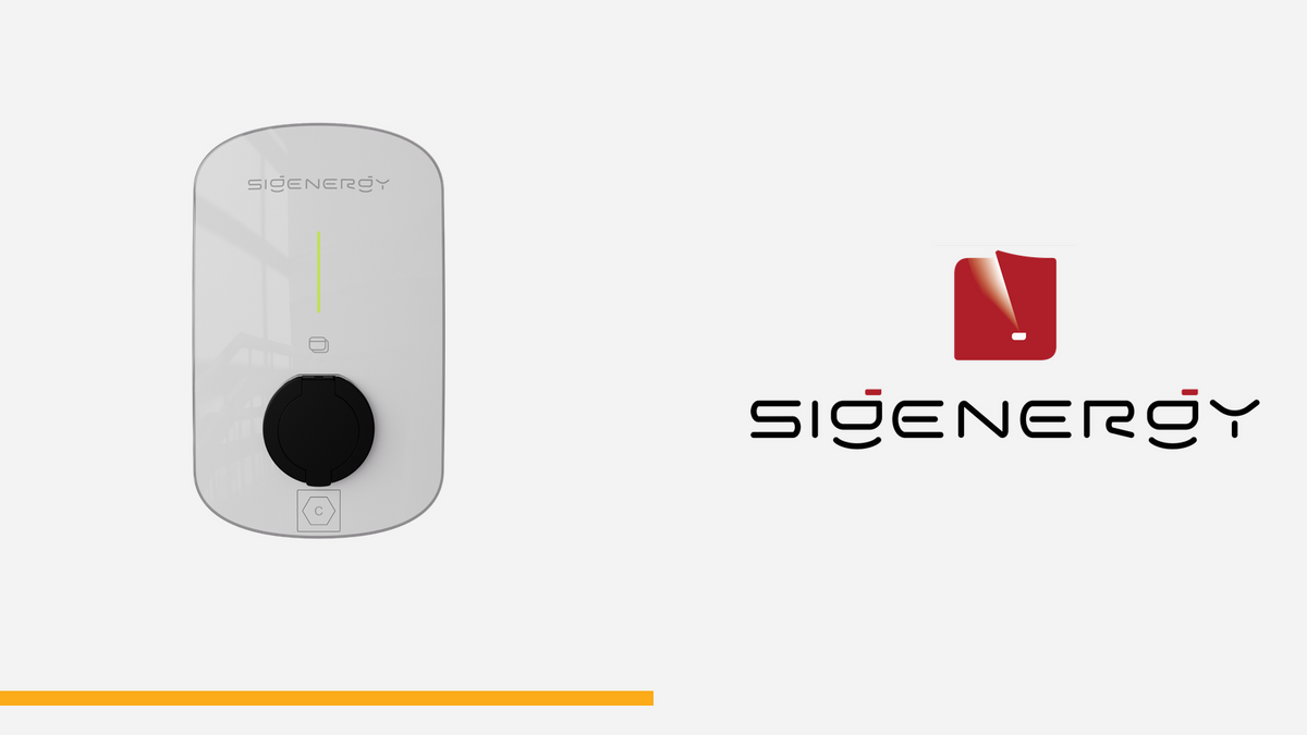 Sigenergy Sigen EVAC T2SH, wallbox con presa Tipo 2 con sportello di protezione; immagine indicativa della serie