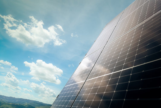 A large building with a lot of solar panels on it
