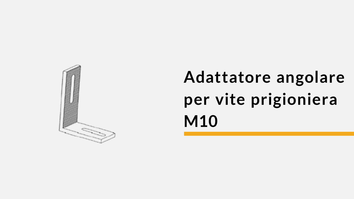 Adattatori angolari per vite prigioniera M10 (confez. 20 pz)