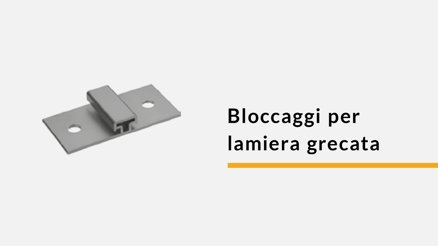 Bloccaggi per lamiera grecata (confez. 50 pz)