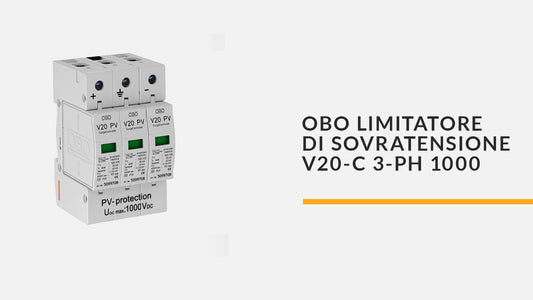 OBO DISPOSITIVO DI PROTEZIONE V20-C 3-PH-1000 SPD T2 PV 1000FINO A 1000VCC