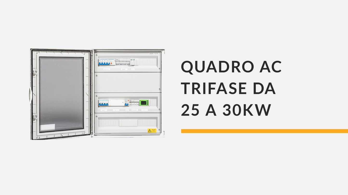 Quadro AC da 25 a 30 kW (singolo inverter) con interfaccia CEI 0-21