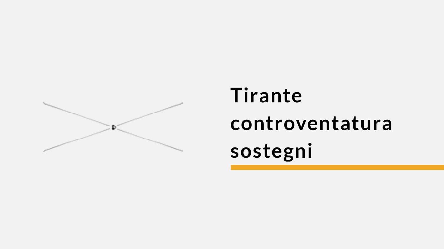 Tirante controventatura sostegni (Q.tà 1 pz)