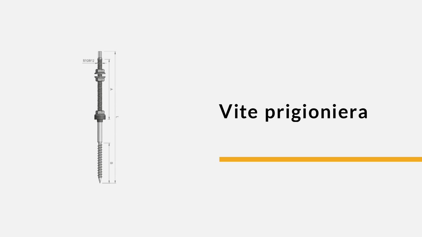 Vite prigioniera M10 x 300 mm