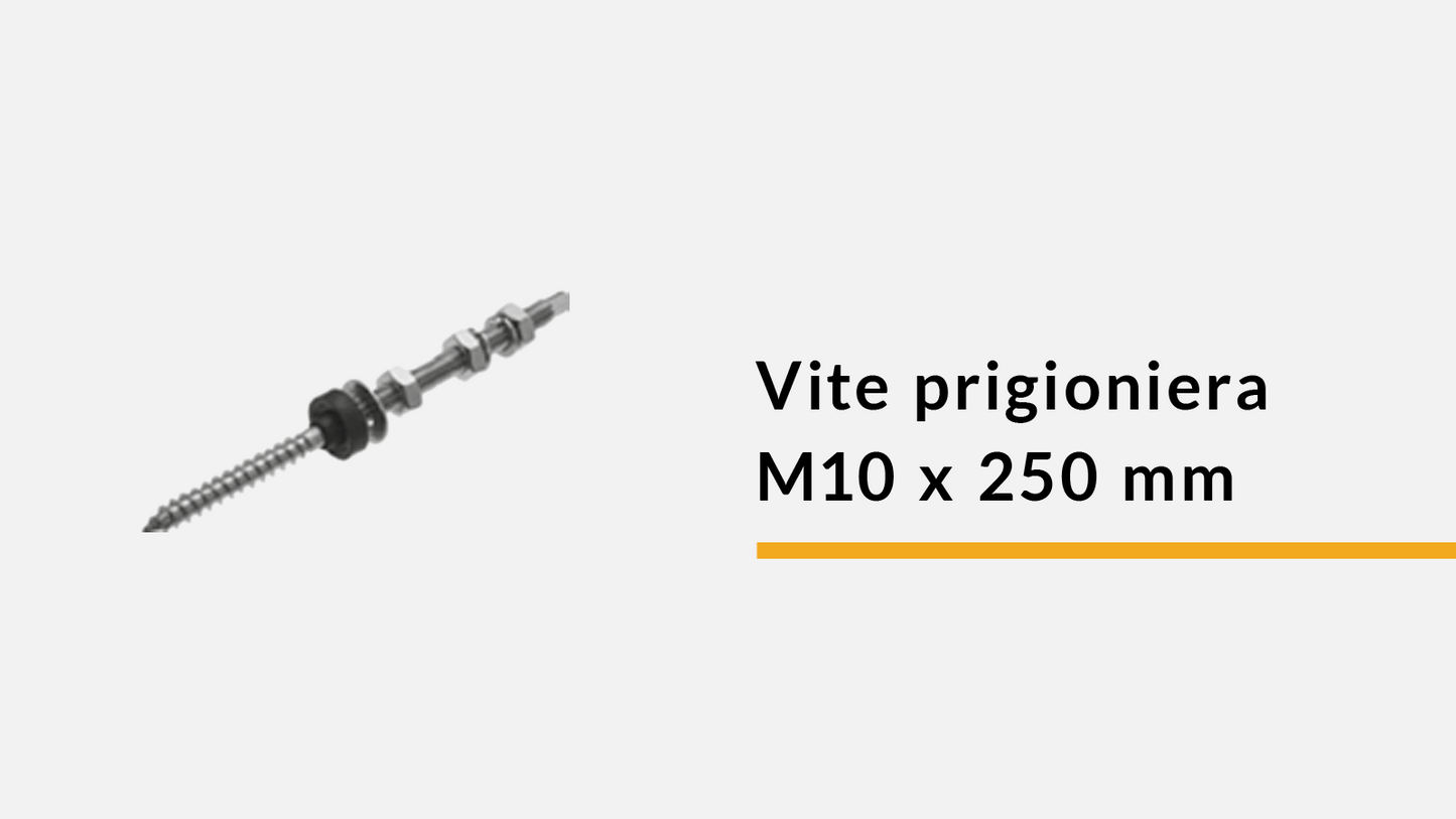 Vite prigioniera M10 x 250 mm (confez. 20 pz)