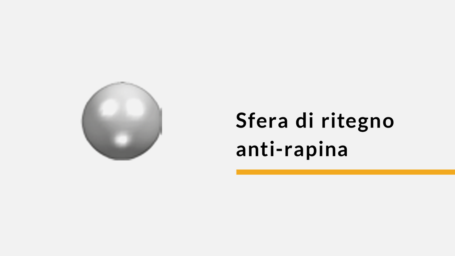 Sfera di ritegno anti-rapina (confez. 100 pz)